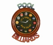 pool billiards clock